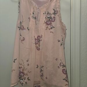 Torrid Pink Floral Tank Top